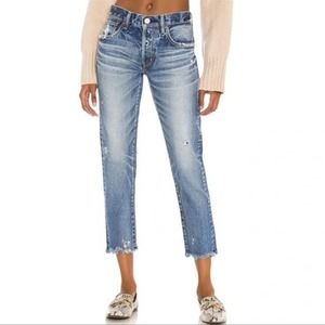 Moussy Vintage Keller Tapered  Blue Jeans Size 26